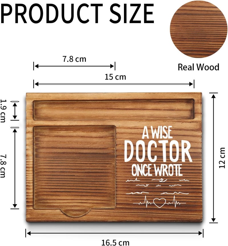 akeke Doctor Sticky Note Holder, Funny Doctor Gifts for Men, Women, Cute Male Doctor Thank You Appreciation Gifts, Doctor Office Desk Self-Stick Note Pad Holders GSH400 - Image 2